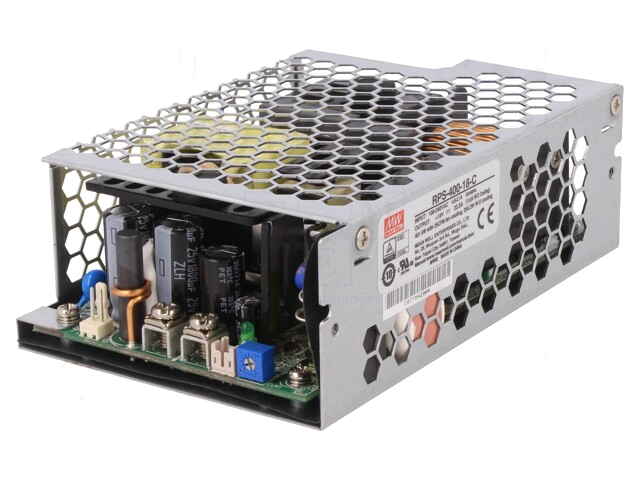 Voedingseenheid: schakelende; open; 400W; 113÷370VDC; 80÷264VAC Voedingseenheid: schakelende; open; 400W; 113÷370VDC; 80÷264VAC